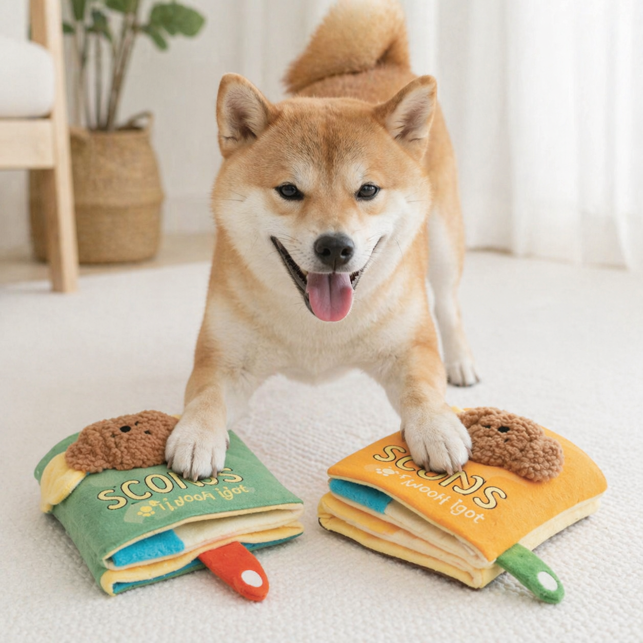 dog-happy-paw-play - interactive pet book toy